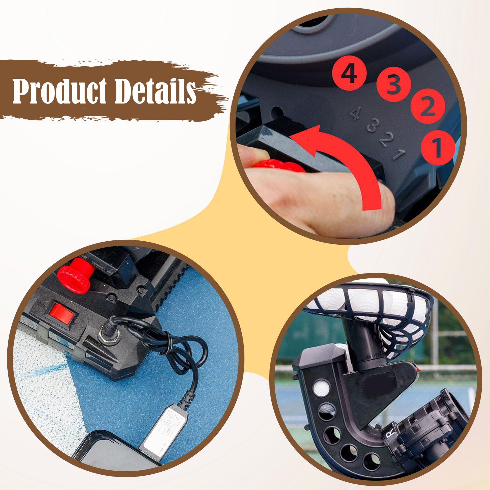 GARENDE Baseball Pitching Machine Electronic Lightweight Portable Automatic Launcher