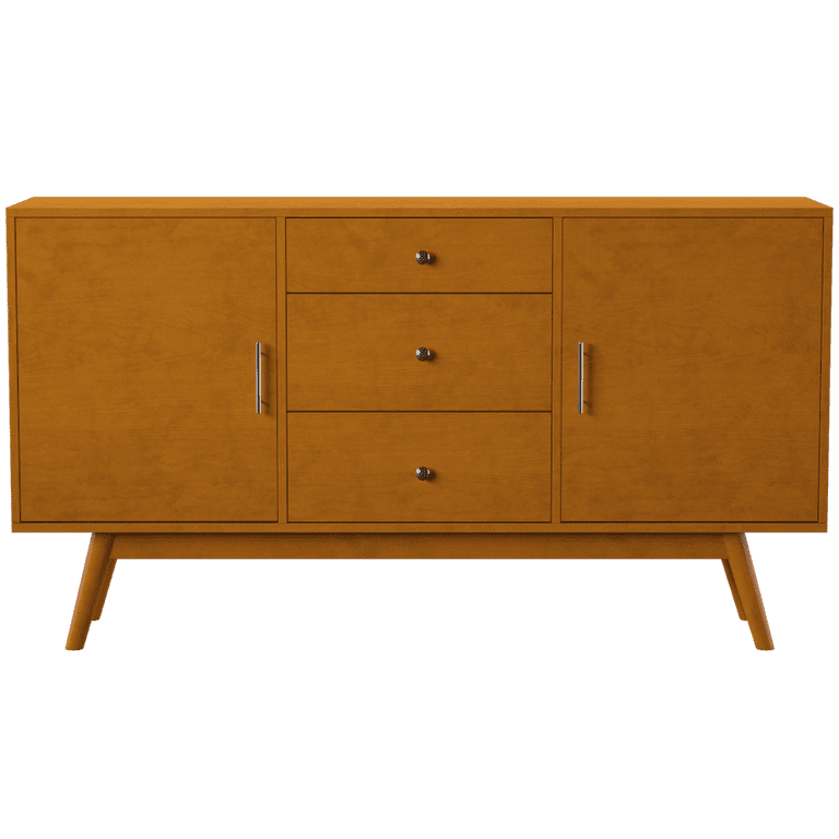 Walker Edison 60 Inch TV Console with Drawers and Shelves for TVs