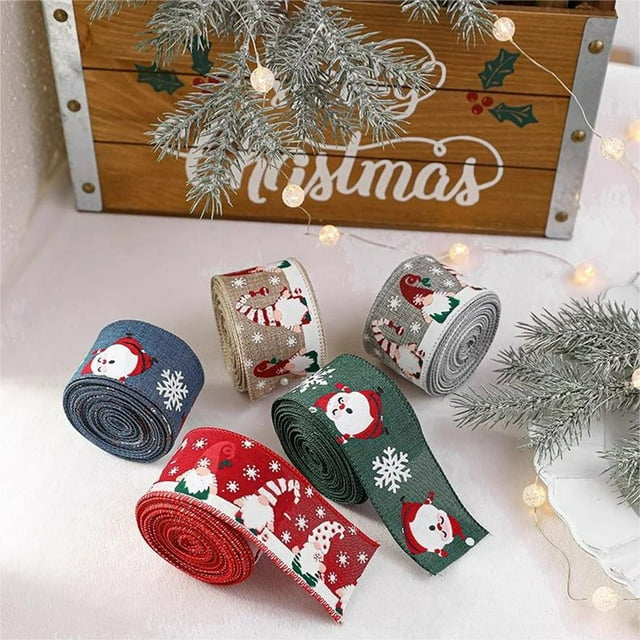 Vaidha Ribbon Ribbon Christmas Tree Accessories Bowknot Christmas Decoration Ribbon