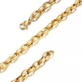 thumbnail image 3 of EOEMY 6.5/7.5/10/12mm Women Men Stainless Steel Hollow Out Coffee Beads Chain Neklace-Gold-10mm-22Inch Or 55Cm, 3 of 4