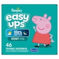 thumbnail image 1 of Pampers Easy Ups Girls & Boys Potty Training Pants, Size 7 (5T6T), Peppa Absorbent Training Underwear, Up to 100% Leakproof Day and Night, Hypoallergenic, 1 of 21