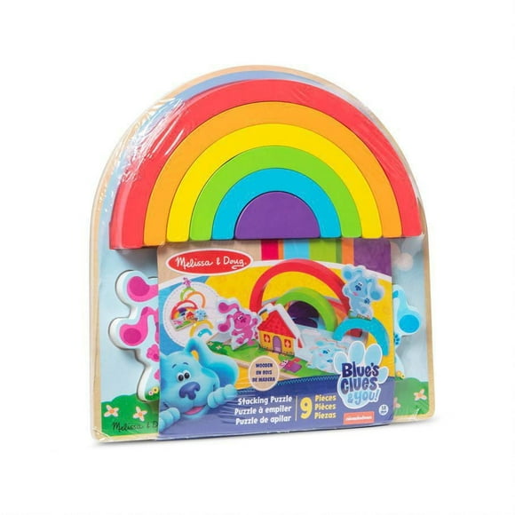 Melissa & Doug Blue's Clues & You! Rainbow Stacking Puzzle