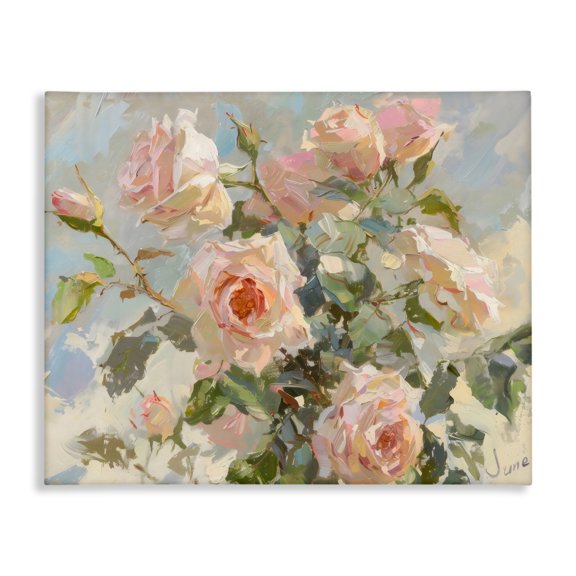 Stupell Industries Shabby Chic Beautiful Pink Roses Bundle Canvas Art, 20 x 16, by Creative Studio