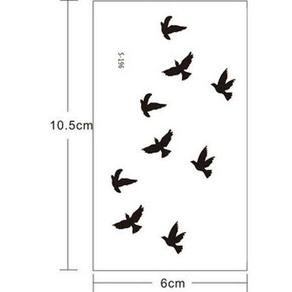 Tattoo Accessories - Temporary Ta Swallow 3D Flower Tattoos Accessories, Tattoo Stickers, Easter Makeup,Mother'S Day Gifts, Tattoo Accessories, Tattoo Needles, Tattoo Grips, Tattoo Machines,