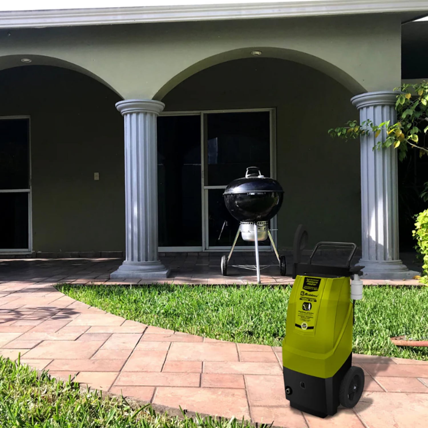 Koblenz 2,000-PSI Electric Pressure Washer with 8-Gal. Water Tank and 35-Ft. Cord, Green and Black HLT-380 V