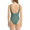 thumbnail image 3 of UTSJKR Women's Scoop Neck Swimsuit Sleeveless Bodysuits Backless Tank Top Body Suits for Womens Bikini Bodysuit Tops Leotards Green XXL, 3 of 3