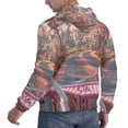 thumbnail image 6 of Lsque Vintage Pink Drive View Pattern Casual Men's Hoodie,Hooded Sweatshirt with Kangaroo Pocket,Pullover Hoodie-Large, 6 of 7
