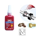 thumbnail image 4 of Red Liquid Medium Strength 243 Thread Lock Adhesive, 50ml Multi-purpose Industrial Grade Metal Screw Glue for Electronic Components, Vibration & Leak Prevention, 24-Month Shelf Life, 4 of 8