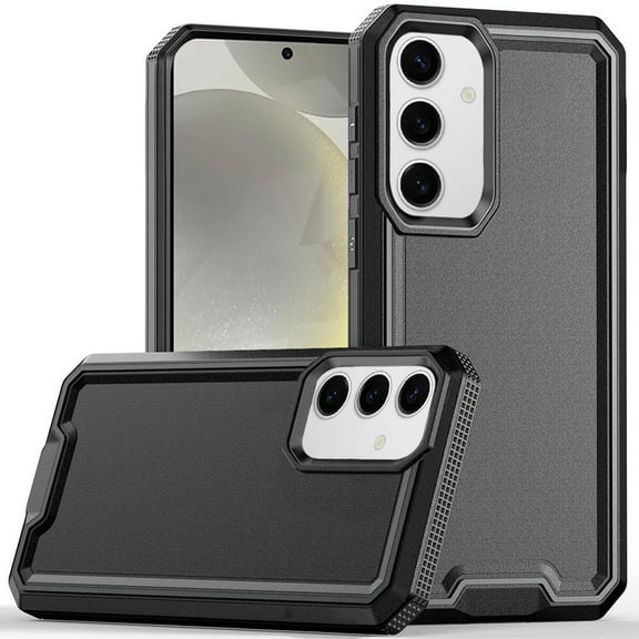 Military Grade TUFF Rank Hybrid Armor Case for Samsung Galaxy S25 Plus - Black