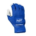 thumbnail image 2 of Guantes de bateo de béisbol Rawlings Workhorse Youth White/Royal, 2 of 7