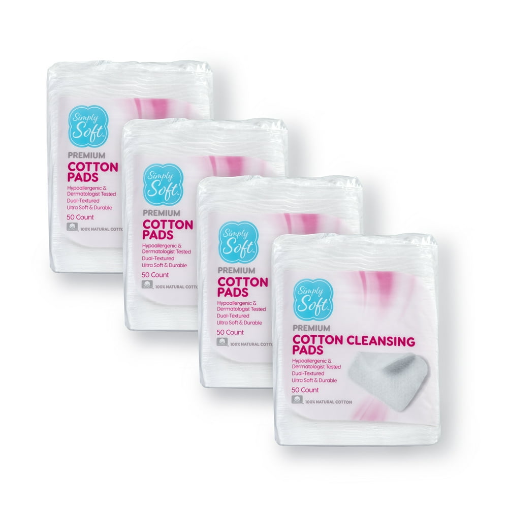 Simply Soft Premium Jumbo Cotton Cleansing Pads