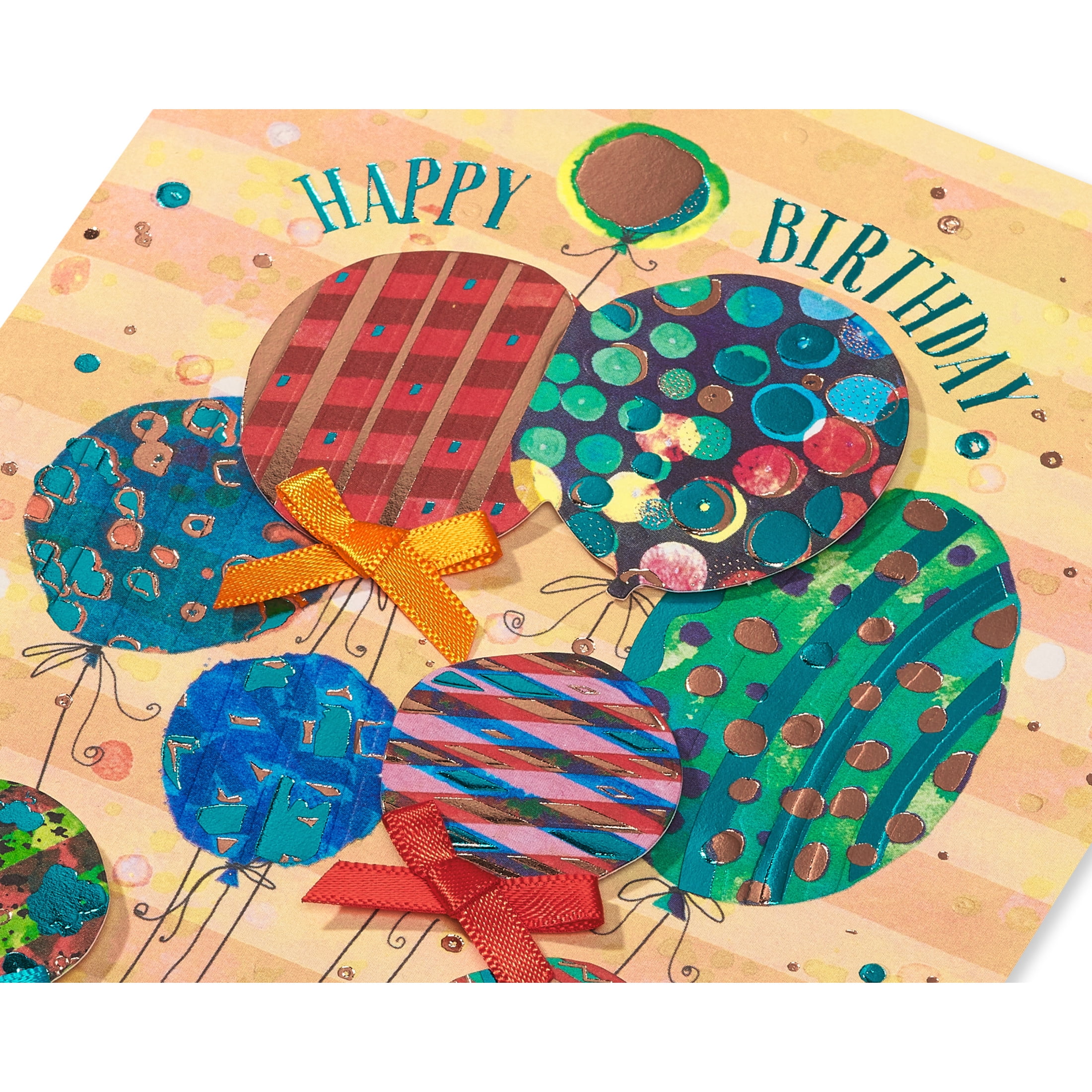 Papersong Premium Birthday Card (Birthday Balloons)