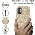 thumbnail image 3 of Compatible with Xiaomi Redmi Note 10 5G Case, Glitter Sparkly Redmi Note 10 5G Phone Case with Slim Silicone Shockproof Protective Bumper Cover for Cute Girls Women (Gold), 3 of 14