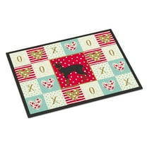 Carolines Treasures CK5833JMAT English Toy Terrier 2 Love Door Mat Indoor Rug or Outdoor Welcome Mat 24x36 Doormat 36"L