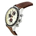 thumbnail image 3 of Fossil Sport Tourer Chronograph Brown Leather Strap Cream Dial Quartz FS6042 Men's Watch, 3 of 4