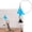Blue, variant on Pet Robot Game Interactive Feather Cat Toy One Cat Stick One Kitten Wand with Suction Cup Indoor Play Practice,Black