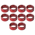 thumbnail image 2 of 2x10 Anillos De Metal Para Pata De Paloma, Identifican Bandas, Eliminan Fácilmente Los Accesorios, Color Rojo, 2 of 6