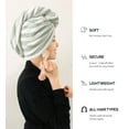 thumbnail image 7 of Extra Large 4 Pack Microfiber Hair Towel Wrap for Women Super Absorbent & Quick Dry Hair Drying Towels with Button, Hair Turbans for Curly Hair Long & Short Hair - Anti-Frizz, 7 of 7