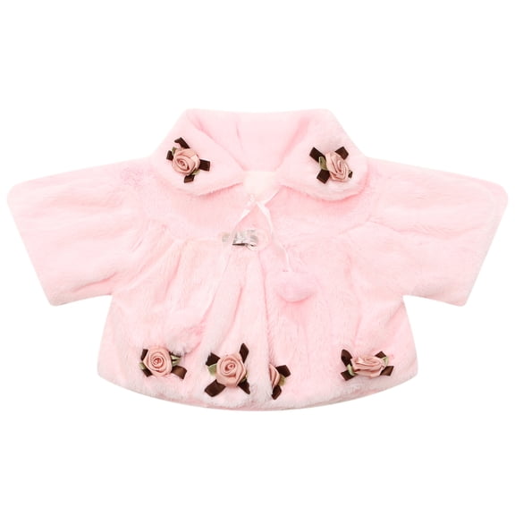 Little Girls Pink Rosette Accent Waistcoat 5