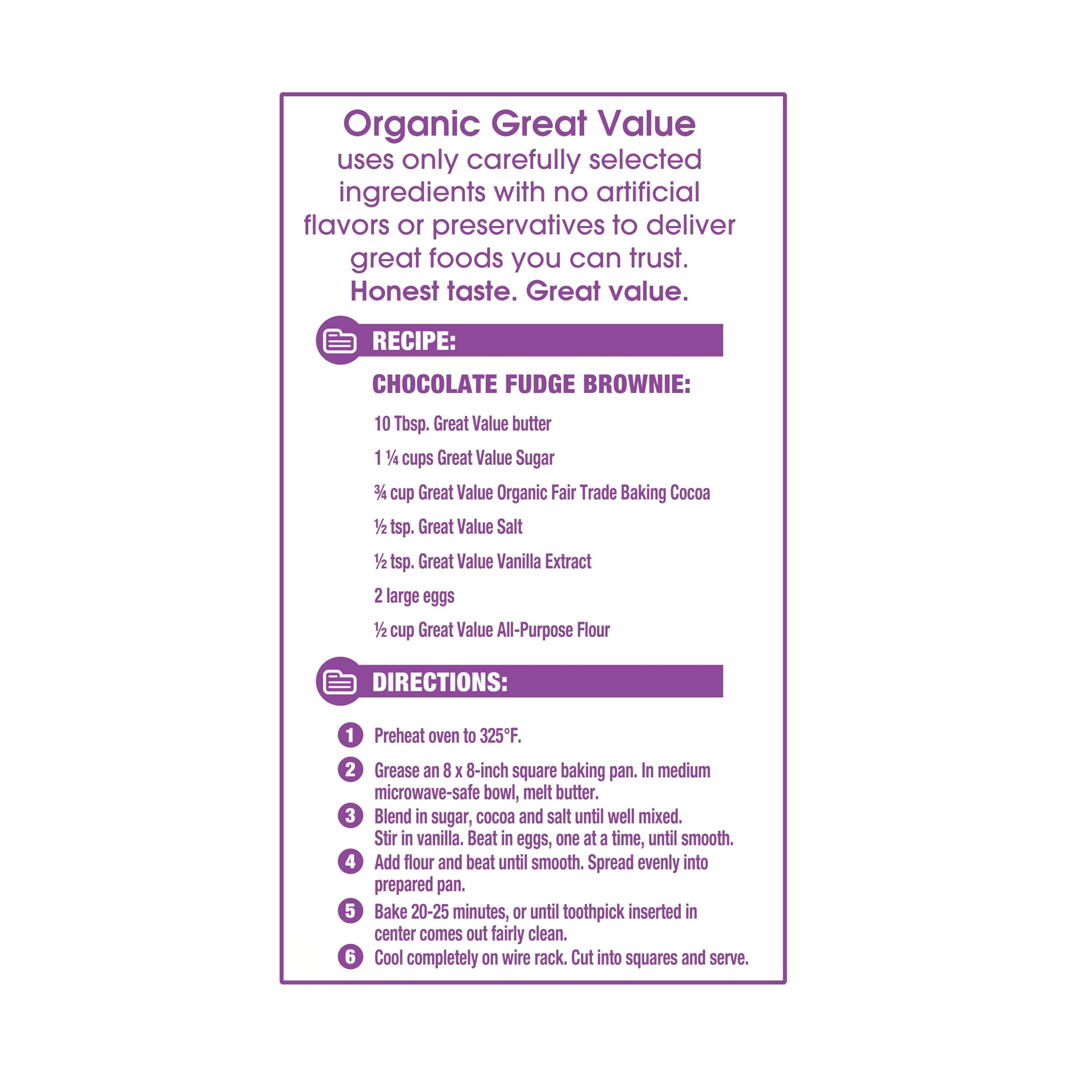 Great Value Organic Fair Trade Unsweetened Baking Cocoa, 8 oz (227g) – 100% Cocoa, Allergen-Free