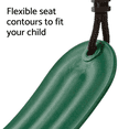 thumbnail image 5 of Blue Rabbit Play Outdoor Kids Swing with Flexible Seat and Rope/Chain, Green, 5 of 6