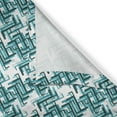 thumbnail image 4 of Ambesonne Abstract Grommet Curtain Single Panel, Retro Maze Trippy, 50"x60", Turquoise Teal White, 4 of 5