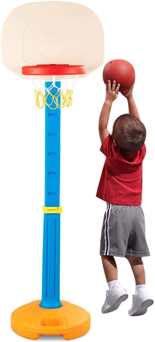 deAO Inflatable Basketball Hoop Stand Set Kids Indoor Christmas Play Toy 