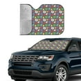 thumbnail image 3 of Kdxio Daisies Flowers Print Front Windshield Sun Shade,Folding Auto Sunshade for Car Truck SUV-Small, 3 of 7