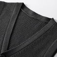 thumbnail image 2 of Men's sweater vest V-neck sleeveless knitted cardigan, 2 of 4