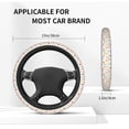 thumbnail image 5 of Elastic Steering Wheel Cover, Fast Food K Stretch Thickening Car Steering Wheel Cover Women Men, Steering Wheel Protector Universal 15 in, 5 of 7