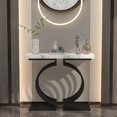 PAKASEPT Console Table, 40 inch Modern Faux Marble Entryway Table with