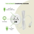 thumbnail image 7 of TOPGREENER Desktop Power Grommet with 60W PD Fast Charging USB C, GaN Desk Grommet for MacBook, 2 USB-A Ports and Duplex Receptacles, 3” Diameter Power Grommet, TTRP48APD60-W, White, 7 of 7