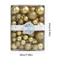 thumbnail image 7 of Dserhfy 42Pcs 3/4/5cm Christmas Balls Set Glitter Surface Various Pattern Christmas Balls Shatterproof Home Reusable Ornaments, 7 of 7
