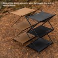 thumbnail image 4 of Mountainhiker Bastidor de almacenamiento, tazas exteriores con aleación de panel Copas de picnic con panel Cookware para camping Herramientas para mesas Bbq Picnic con aleación de panel, 4 of 8