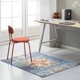 thumbnail image 3 of 40" x 54" Las Cruces Blue & Orange 1/4" Rug’d Chair Mat™, 3 of 7