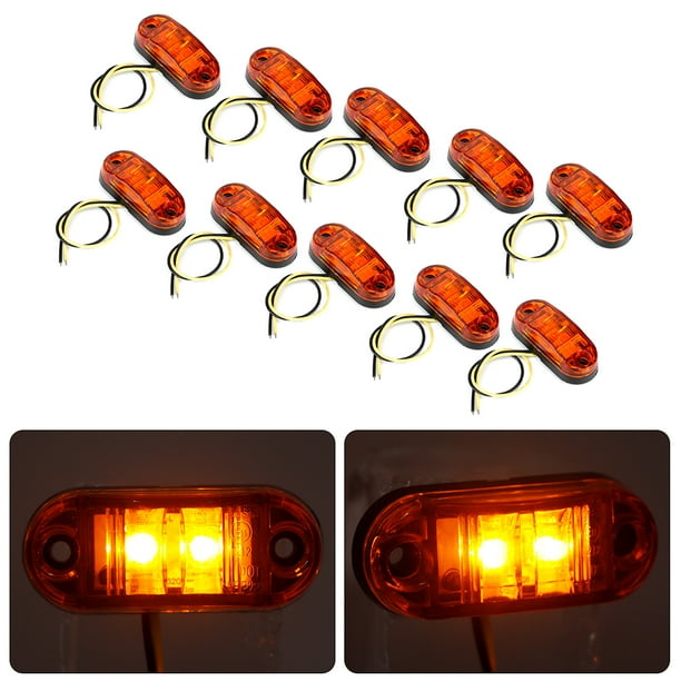 Luz lateral, 10 piezas, 2 luces LED de posición lateral, luz de posición LED, luz de señal de posición, diseño de clase mundial