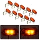 thumbnail image 4 of 10 luces de posición laterales de 2 LED para coche, camión, remolque, 10-30 V, amarillas, 4 of 14