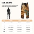 thumbnail image 4 of Lsque Antique Map Adventure Scene Print Women's Pajama Pants, Lounge Pant - Comfortable Home Wear,Elastic Waistband, Stylish Design-Large, 4 of 9