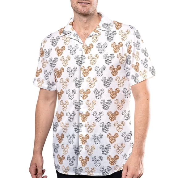 Disney Mouse Movie Hawaii Beach Shirt, Mouse Button Up Shirt, Cartoon Hawaiian Shirt, Funny Shirt Gift, Mouse Ears 3D All Over Print Shirt