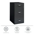 thumbnail image 6 of Space Solutions 3 Drawer Letter Width Vertical File Cabinet with Pencil Drawer, Charcoal, 6 of 18