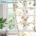 thumbnail image 4 of Yayeee Window Curtains Light Filtering 63"x52" Grommet Panel Pair Home Living Room Decor, Birds Sunflowers, 4 of 7