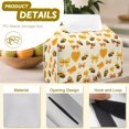 thumbnail image 6 of Bulopur Fall Bee Bow Tissue Box Cover PU Leather Aesthetic Tissue Holder for Bedroom Vanity Desk Soft Autumn Accent Decor, 6 of 7