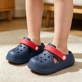 thumbnail image 4 of GPOECD Girls Clogs Slip On for Indoor Outdoor Wear Lightweight Soft Sole Kids Footwear Breathable Comfortable Kids Slippers Girls,Blue,5.5-6 Years, 4 of 5