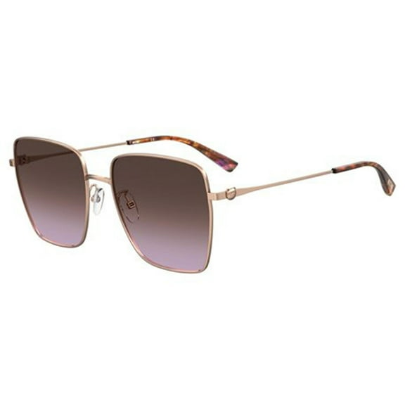 Moschino MOS072/G/S 0DDB QR Women's Gold Copper Frame Sunglasses
