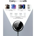 thumbnail image 3 of for Mag-Safe Charger, Magnetic Wireless Charger Made for iPhone 16/16 Pro/16 Pro Max/16 Plus/15/14/13/12 Series, 15W Max Fast Mag Safe Charging Pad for AirPods Pro 3 2 (Black), 3 of 7