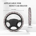 thumbnail image 3 of Cauagu Rose Flowers Print Car Steering Wheel Cover - Universal Car Accessory for Diverse Cars for Steering Wheel with a Diameter of 14.5"-15", 3 of 7