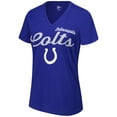 thumbnail image 2 of Women's G-III 4Her by Carl Banks Royal Indianapolis Colts Post Season V-Neck T-Shirt, 2 of 3