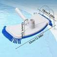 thumbnail image 3 of Reinforced Swimming Pool Suction Head with Side Brushes, Manual Vacuum Attachment for Inground and Above Ground Pool Floors, 3 of 9