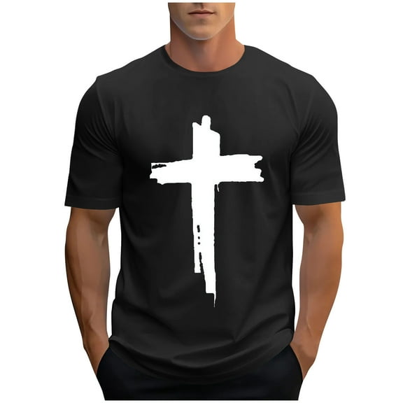 Fmbrln Mens Short Sleeve T-Shirts Fashion Casual Print Tees Summer Crew Neck Sports Tops