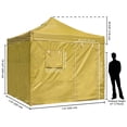 thumbnail image 4 of InstaHibit 9.6x9.6Ft Pop up Canopy Top Cover 4 Sidewalls UV50+ for Replacement, 4 of 12